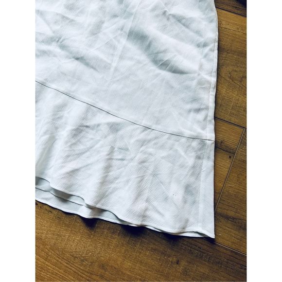 NWT Lewit Dress Size 14 White Wedding Bridal Women's V-Neck Flowy Boho - Picture 4 of 12